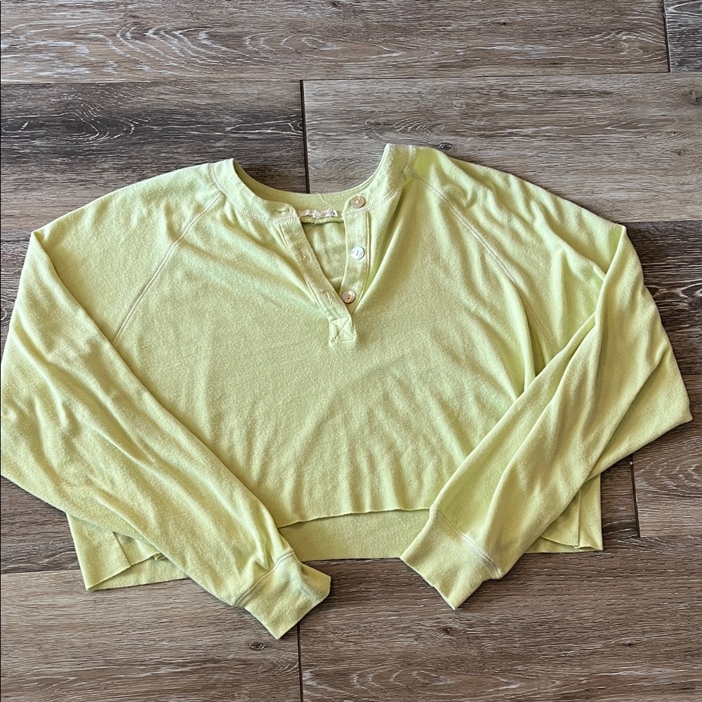 Anthropologie NIA Women's Henley Lightweight Pullover Top